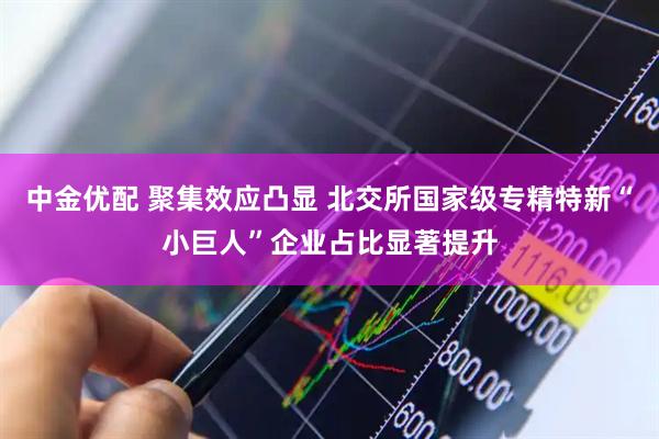 中金优配 聚集效应凸显 北交所国家级专精特新“小巨人”企业占比显著提升
