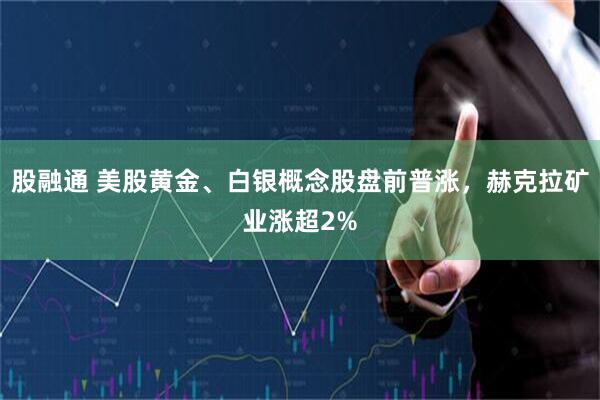 股融通 美股黄金、白银概念股盘前普涨，赫克拉矿业涨超2%