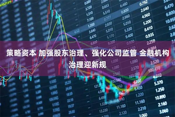 策略资本 加强股东治理、强化公司监管 金融机构治理迎新规