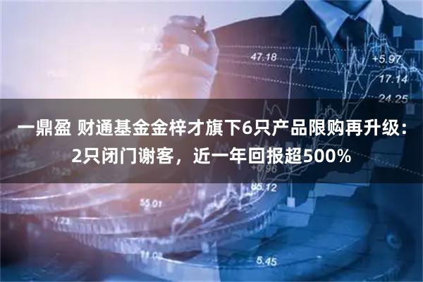 一鼎盈 财通基金金梓才旗下6只产品限购再升级：2只闭门谢客，近一年回报超500%